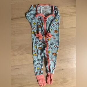 Little Sleepies Summer print Zippies